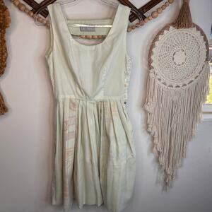 Liz Alig Recycled Flour Sack Lucy Button Apron Dress